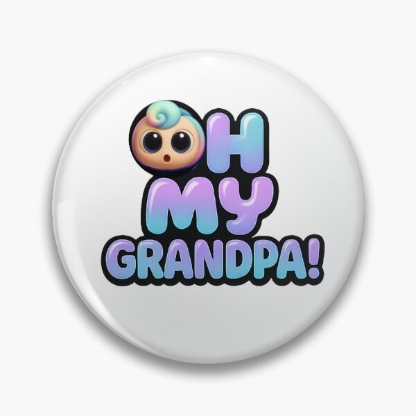 Item preview, Oh My Grandpa (Opa Head ‘O’) – Cute Chibi Kawaii Meme Tee designed and sold by Opahiai.