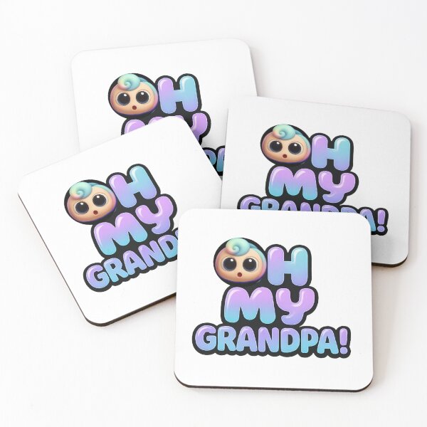 Item preview, Oh My Grandpa (Opa Head ‘O’) – Cute Chibi Kawaii Meme Tee designed and sold by Opahiai.