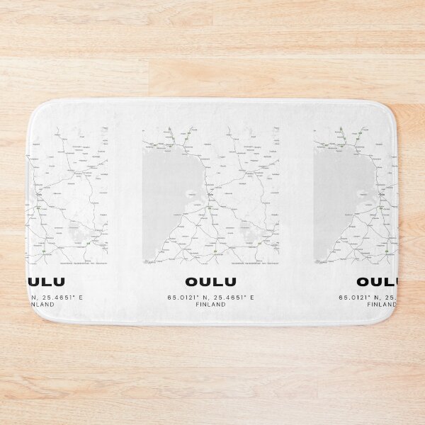 Item preview, Oulu City Map | Modern Black & White Finland Poster designed and sold by RM-Journey.