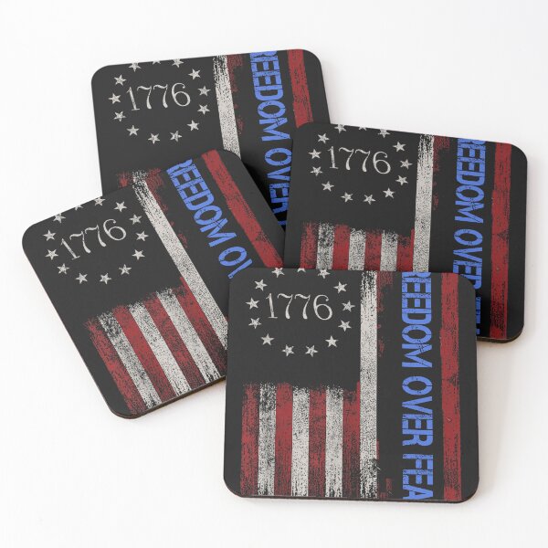 Item preview, Freedom Over Fear - Patriotic American Rights USA Flag designed and sold by Oliverstera.