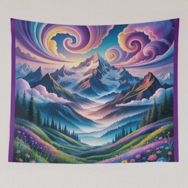 Item preview, A hypnotic alpine mountain landscape  designed and sold by Lilashakti ⭐️ ⭐️ ⭐️ ⭐️ ⭐️.