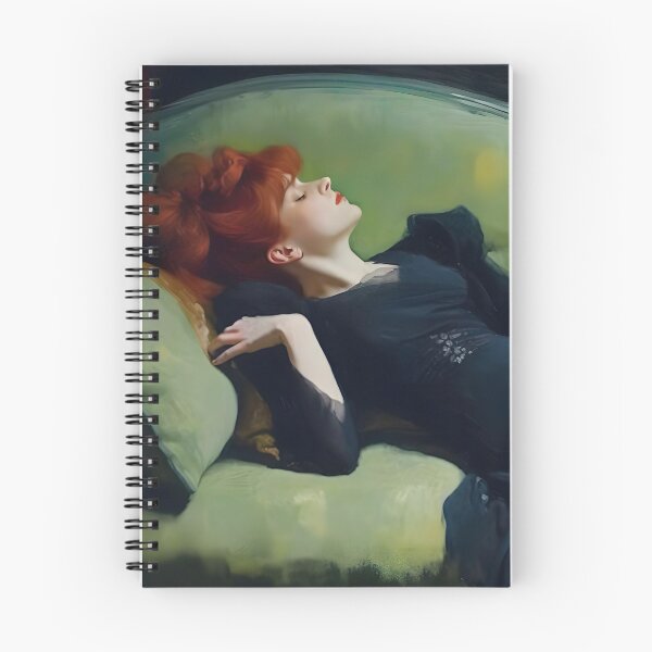 Item preview, Tired Woman Painting, Decadent Young Woman After The Dance, Green Wall Art, Original Contemporary Print, Antique Wall Decor, PRINTABLE ART designed and sold by SavageVision.