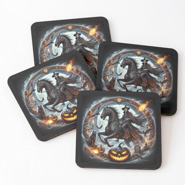 Item preview, The Midnight Rider - Haunted Halloween Spectacle designed and sold by WheelieGdArt.