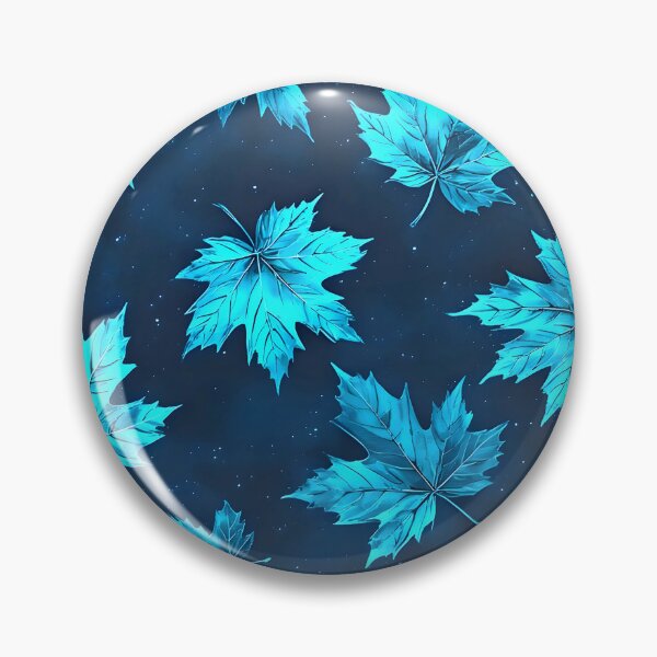 Item preview, Blue Maple Leaf Fall Foliage New England Falling Leaves designed and sold by LeafPrints.