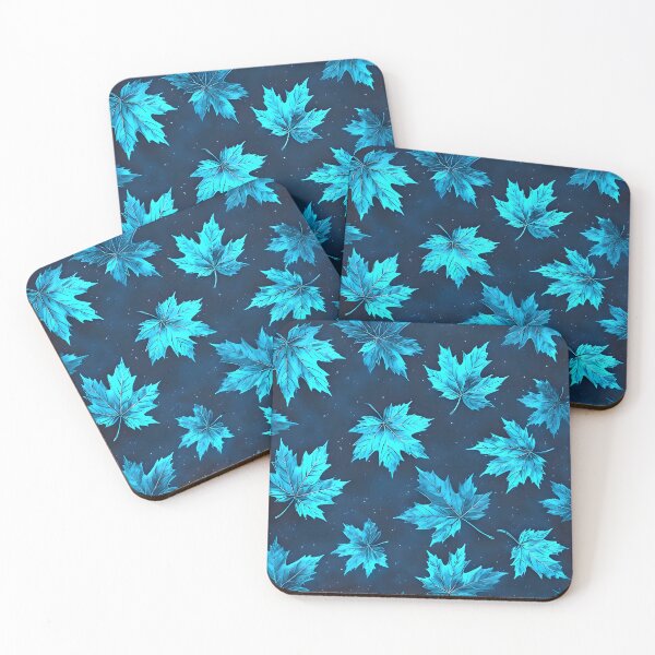 Item preview, Blue Maple Leaf Fall Foliage New England Falling Leaves designed and sold by LeafPrints.