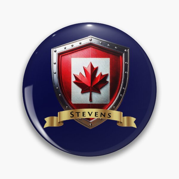 Item preview, Stevens Family Canada Shield, Maple Leaf Heraldry Crest designed and sold by Highlandkings.