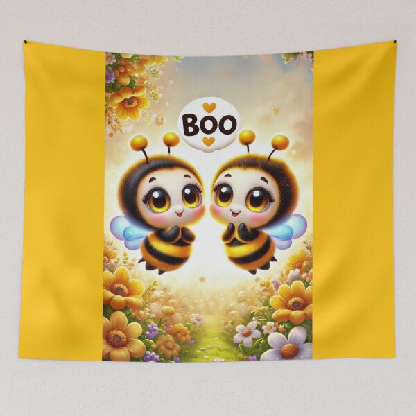 Item preview, Cute as Can Bee - Buzzing with Love- Boo Bees designed and sold by WheelieGdArt.