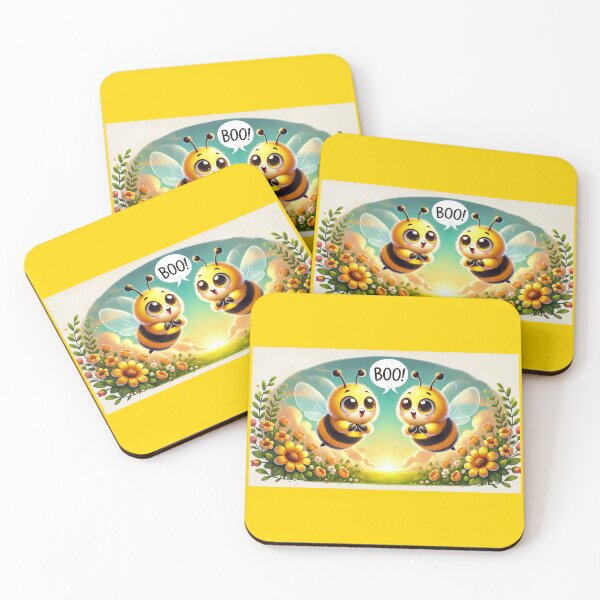 Item preview, Buzzing with Joy - Boo-tiful Boo Bees designed and sold by WheelieGdArt.