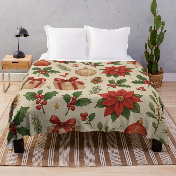 Item preview, Elegant Christmas Wrapping Paper Pattern designed and sold by getpressedshirt.