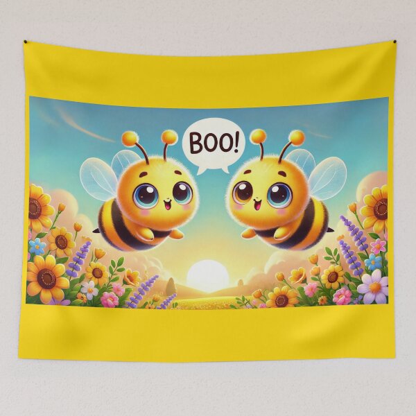 Item preview, Happy Buzz - Boo-tiful Pair of Boo Bees designed and sold by WheelieGdArt.