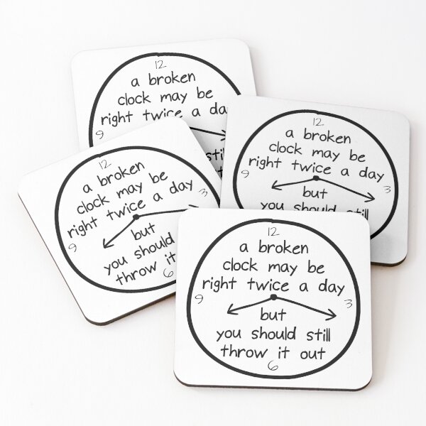 Item preview, broken clock designed and sold by zan doodles.