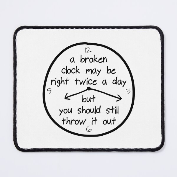 Item preview, broken clock designed and sold by zan doodles.