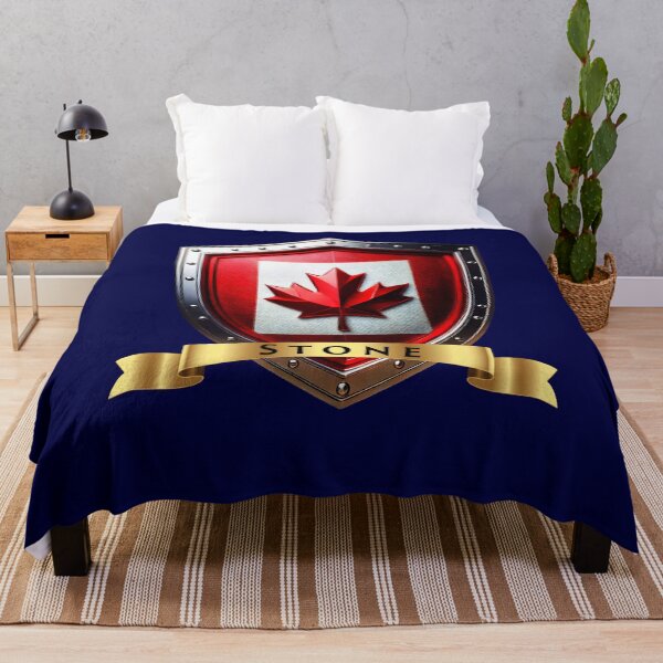 Item preview, Stone Family Canada Shield, Maple Leaf Heraldry Crest designed and sold by Highlandkings.