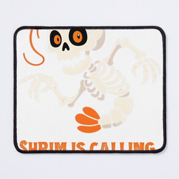 Item preview, Shrim Is Calling Skeleton Funny Halloween designed and sold by hainoune.