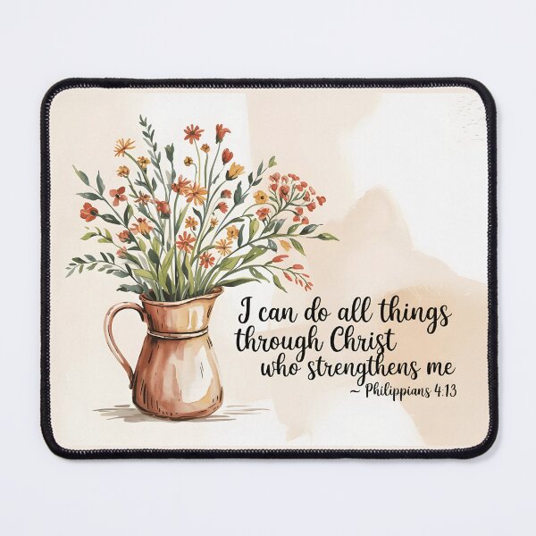 Item preview, Philippians 4:13 Bible Verse Scripture Quote designed and sold by BuxomBabe21.