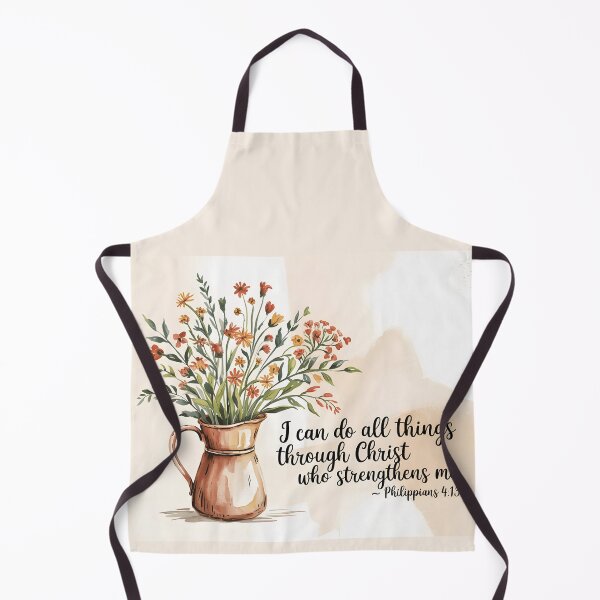 Item preview, Philippians 4:13 Bible Verse Scripture Quote designed and sold by BuxomBabe21.
