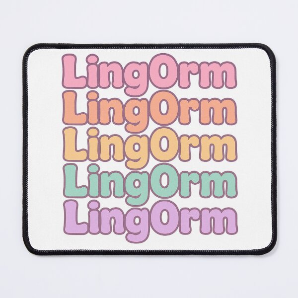 Item preview, LingOrm, Ling Ling Kwong and Orm Kornaphat Rainbow Stacked Letter Design | Thai GL Couple  designed and sold by Item Geeks.