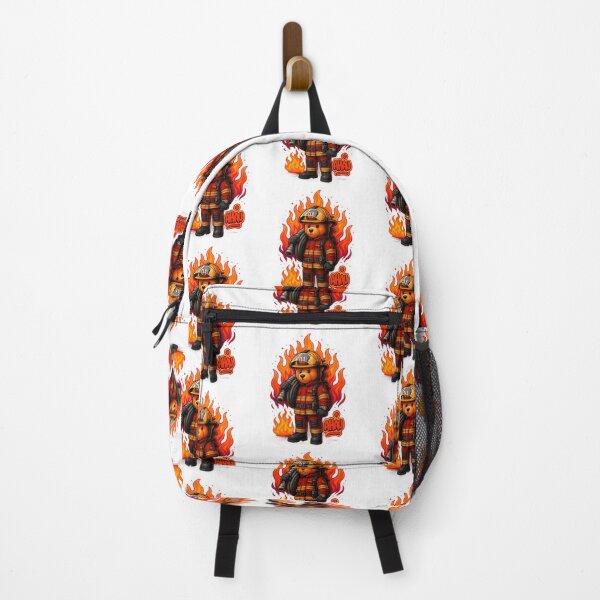 Item preview, Firefighter Bear – Brave Firefighter Bear designed and sold by Ahau Designs.