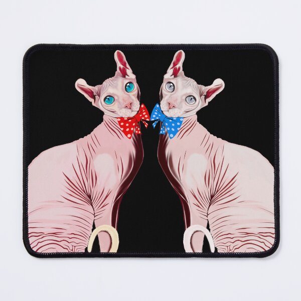 Item preview, Vintage twin kitten wearing bows stickers  designed and sold by Rhapsodic1290.