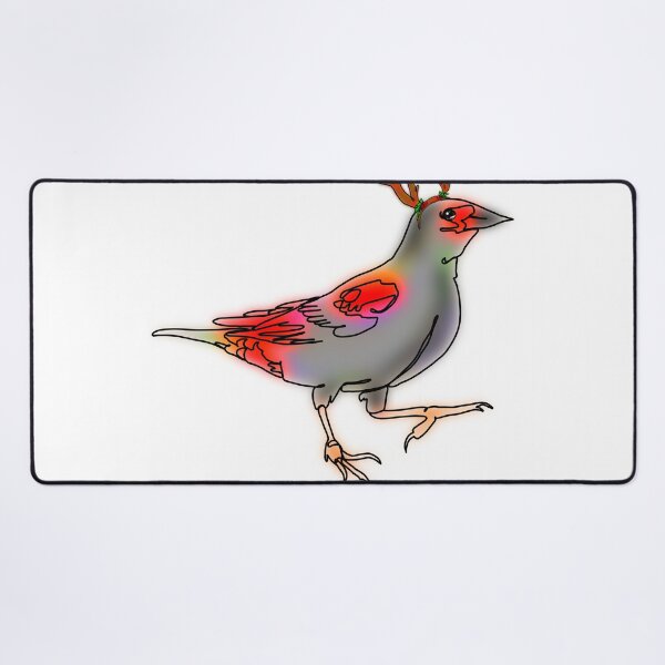 Item preview, Ruby the Red-Winged Blackbird in reindeer antlers – animalzinhats designed and sold by Ashley’sAnimalz.