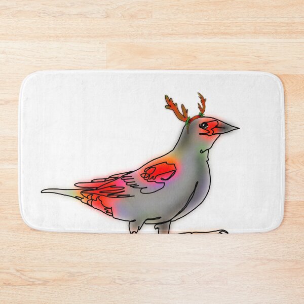 Item preview, Ruby the Red-Winged Blackbird in reindeer antlers – animalzinhats designed and sold by Ashley’sAnimalz.