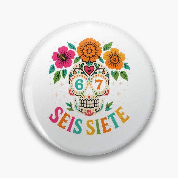 Artikelvorschau, Seis Siete Sugar Skull – Día de los Muertos Design entworfen und verkauft von DailyDrivesct.