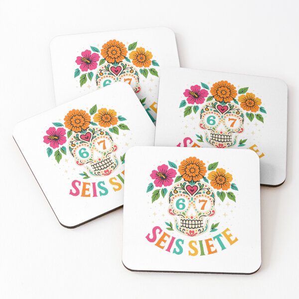 Item preview, Seis Siete Sugar Skull – Día de los Muertos Design designed and sold by DailyDrivesct.