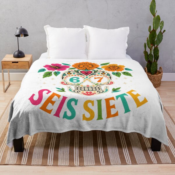 Item preview, Seis Siete Sugar Skull – Día de los Muertos Design designed and sold by DailyDrivesct.
