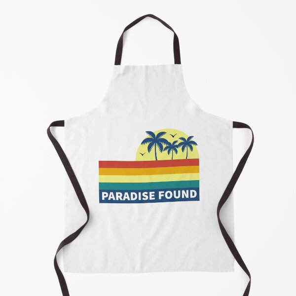 Item preview, Paradise Found - Tropical Beach Palm Trees Retro Sunset designed and sold by Shape Snip Studio.