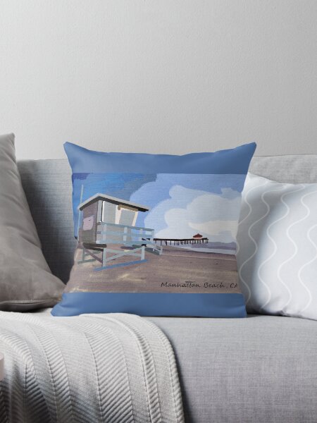 Item preview, Manhattan Beach Textured Print and More designed and sold by K D Graves Photography.