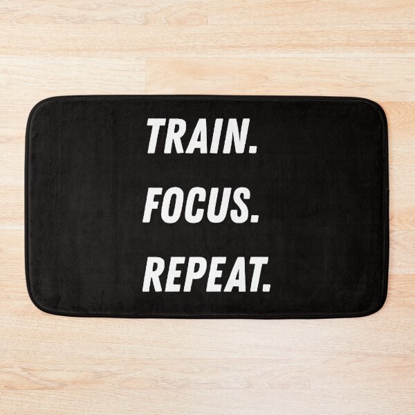 Item preview, Train Focus Repeat – Motivational Quote for Athletes / Dark edition designed and sold by motivraze.
