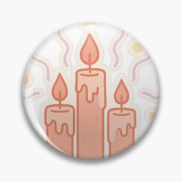 Item preview, Ritual Candles with Aura Waves | Spiritual Self Care Aesthetic Sticker & Printable Wall Art | Candle Sticker | Cute Art designed and sold by HerDreamCodes.