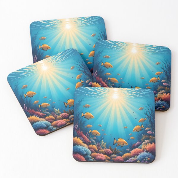 Item preview, Dance of the Reef – Vibrant Underwater Paradise designed and sold by GeetArtHouse.
