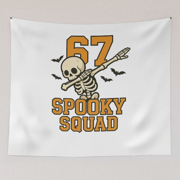Item preview, 67 Spooky Squad – Dabbing Skeleton Halloween Shirt designed and sold by DailyDrivesct.