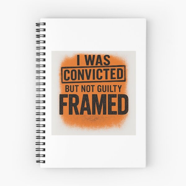 Item preview, I Was Convicted But Not Guilty — Framed | Bold Justice Statement T-Shirt  designed and sold by DailyDrivesct.