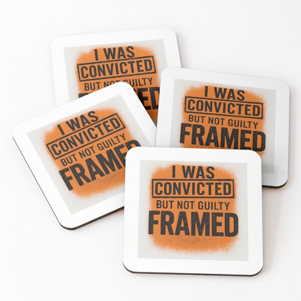 Item preview, I Was Convicted But Not Guilty — Framed | Bold Justice Statement T-Shirt  designed and sold by DailyDrivesct.