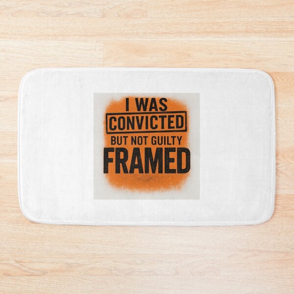 Item preview, I Was Convicted But Not Guilty — Framed | Bold Justice Statement T-Shirt  designed and sold by DailyDrivesct.