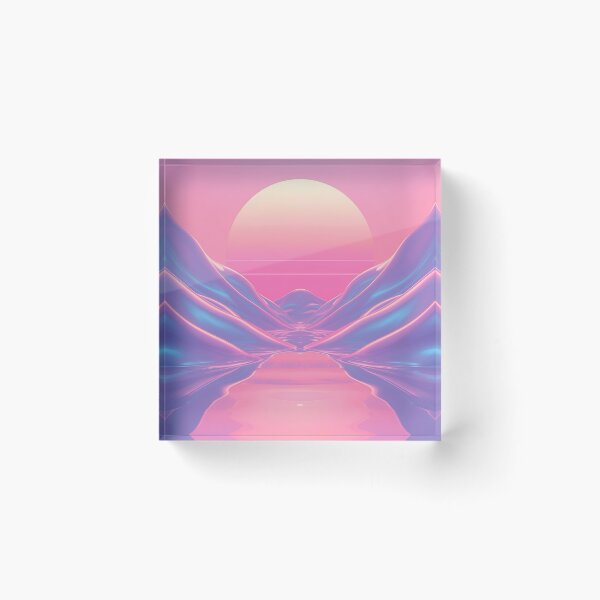 Item preview, Chasing Horizons Where Pink Meets Blue designed and sold by virtuallubid.
