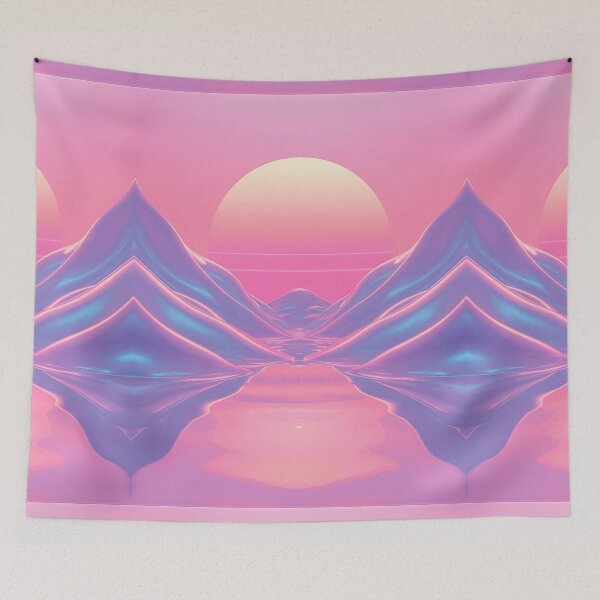 Item preview, Chasing Horizons Where Pink Meets Blue designed and sold by virtuallubid.