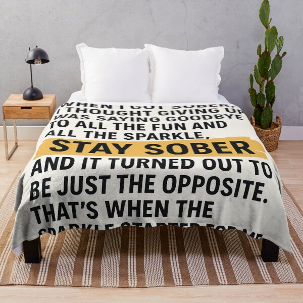 Item preview, Inspirational Sobriety Quote – Sparkle Starts with Sobriety - SoberSips designed and sold by SoberSips.
