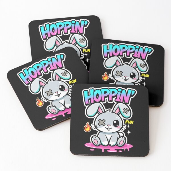 Item preview, Hoppin’ Fun – Kawaii Bunny designed and sold by Ahau Designs.