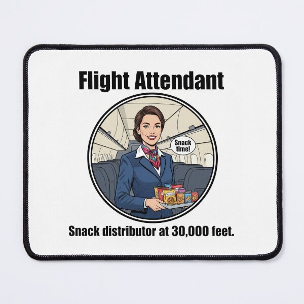Item preview, Flight attendant job occupation thank you appreciation birthday funny meme designed and sold by CheeseBlueprint.
