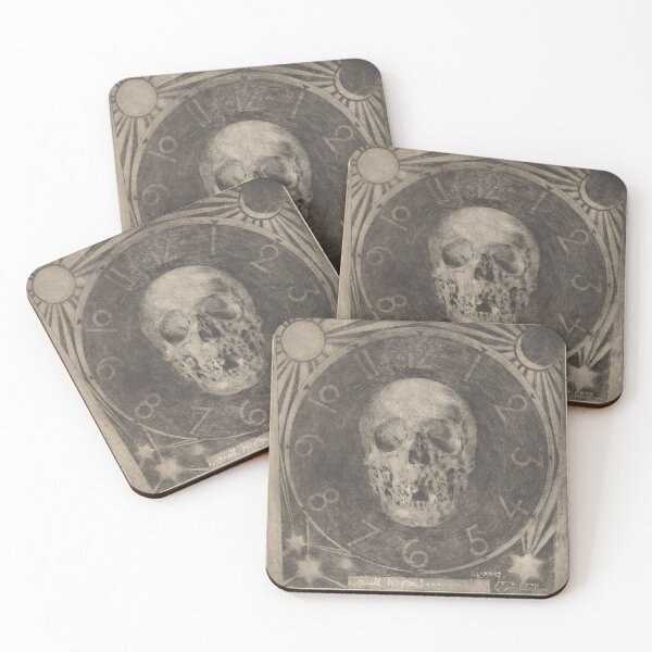 Item preview, Skull Clock - Luigi Conconi - Fleeting TIme, 1893 designed and sold by 2ndBloom.