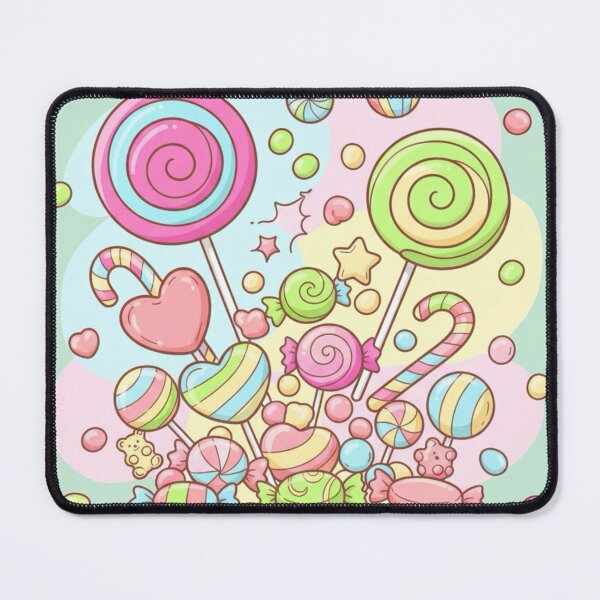 Item preview, Sweet Kawaii Candy Land – Cute Pastel Lollipops and Candies Illustration designed and sold by Tidarat-27.