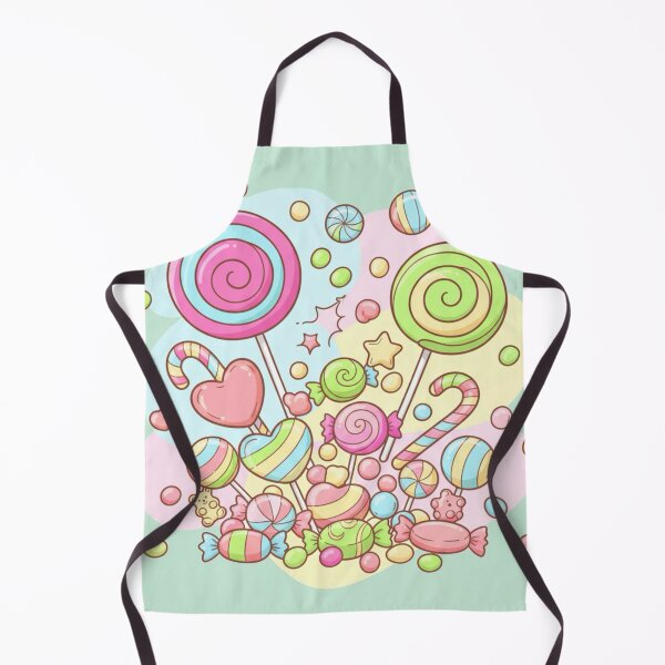 Item preview, Sweet Kawaii Candy Land – Cute Pastel Lollipops and Candies Illustration designed and sold by Tidarat-27.