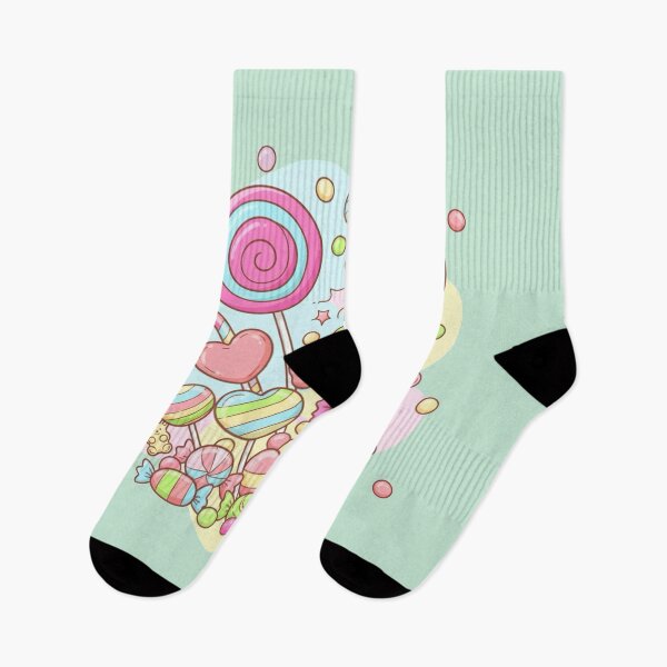Item preview, Sweet Kawaii Candy Land – Cute Pastel Lollipops and Candies Illustration designed and sold by Tidarat-27.