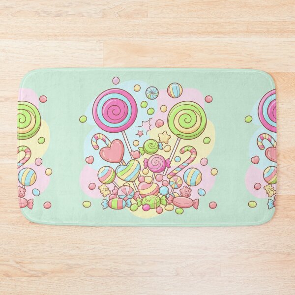 Item preview, Sweet Kawaii Candy Land – Cute Pastel Lollipops and Candies Illustration designed and sold by Tidarat-27.