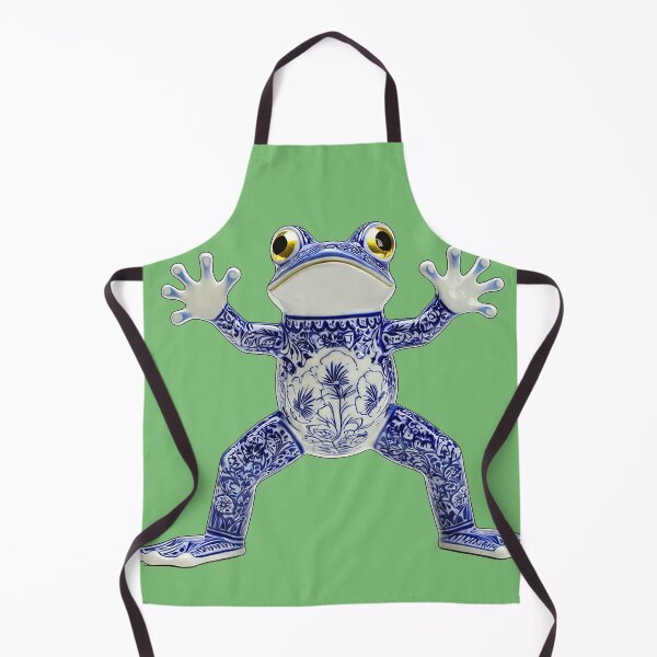 Item preview, Delft Blue Porcelain meme Frog — Playful Delftware Amphibian Pepe designed and sold by Pjotre7.