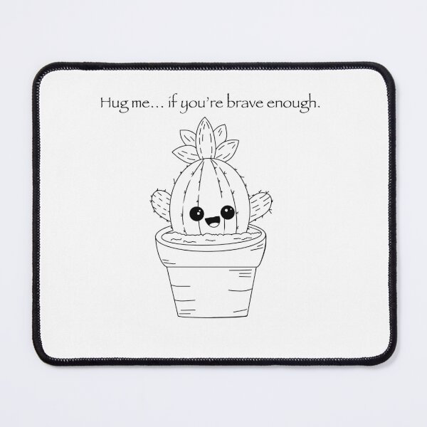 Item preview, Hug Me… If You’re Brave Enough | Cute Sarcastic Cactus Design designed and sold by MirelaBadea.