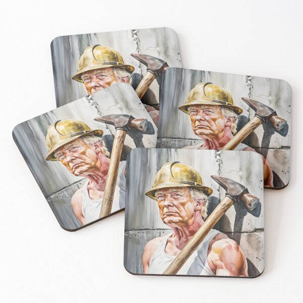 Item preview, Mining Worker Trump designed and sold by Roy & Tiffany.